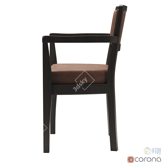 Elegant Promemoria Bistrot Chair 3D model image 3