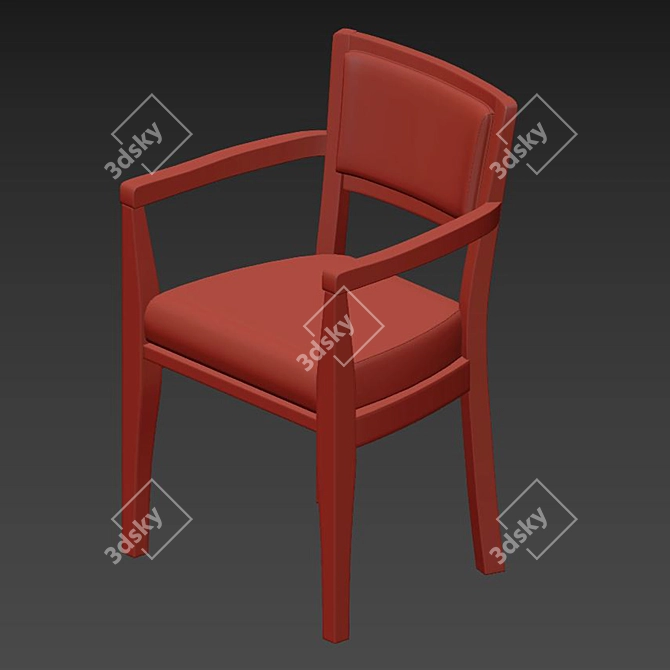 Elegant Promemoria Bistrot Chair 3D model image 4