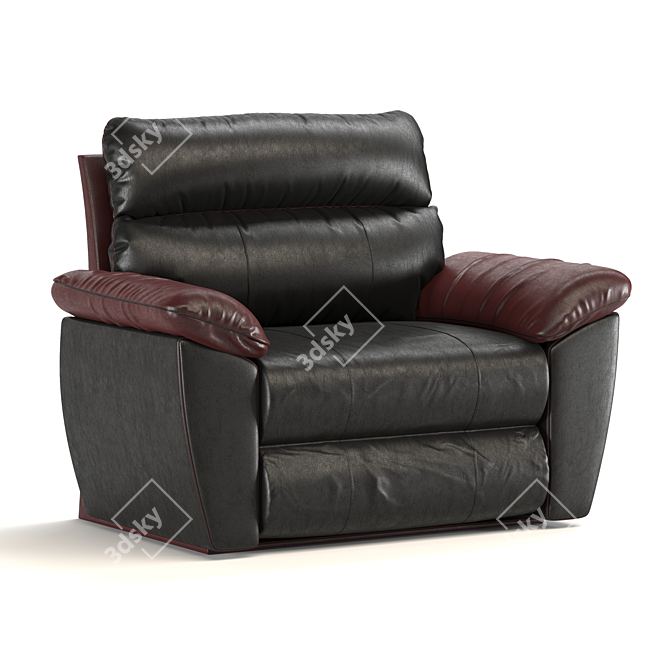 Luxury Leather Armchair: Polys 1 610 386 3D model image 1