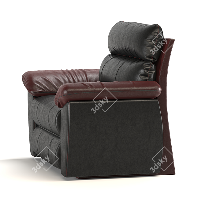 Luxury Leather Armchair: Polys 1 610 386 3D model image 2