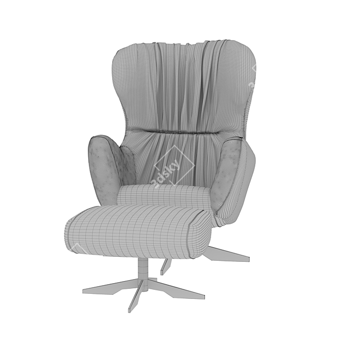 Corona Modern Armchair 3D model image 4