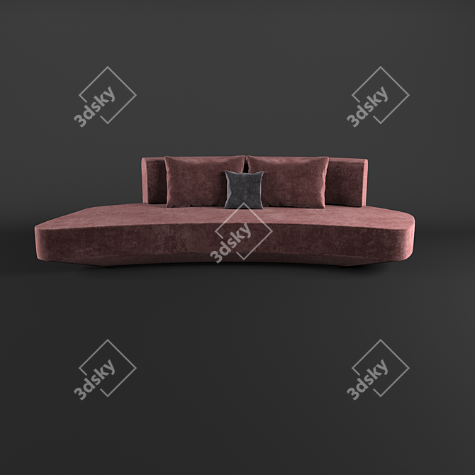 Modern Vray Sofa Design 3D model image 2