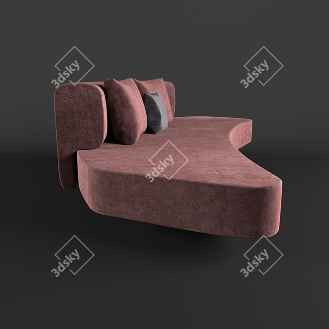 Modern Vray Sofa Design 3D model image 3