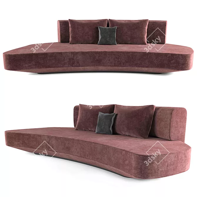 Modern Vray Sofa Design 3D model image 4