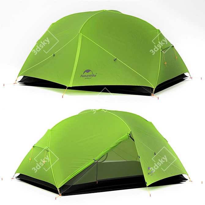 Mongar II: Ultralight Waterproof Tent 3D model image 1