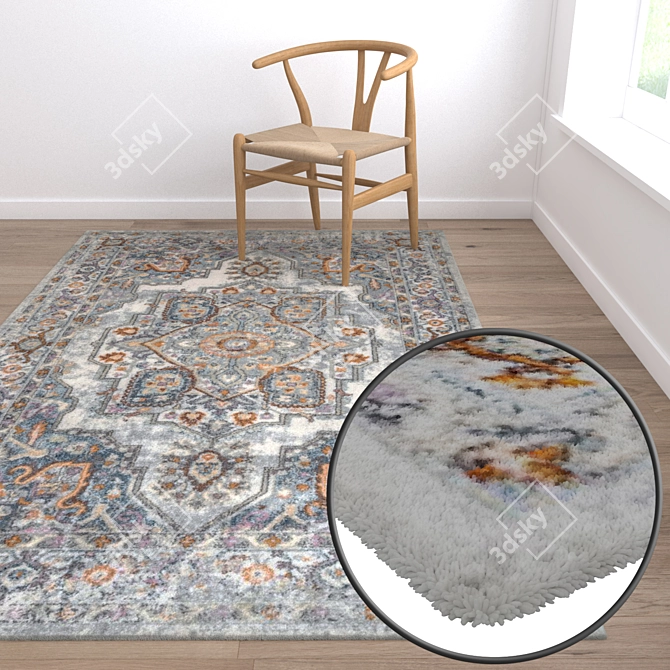 Luxury Carpet Set: High-Quality Textures 3D model image 5