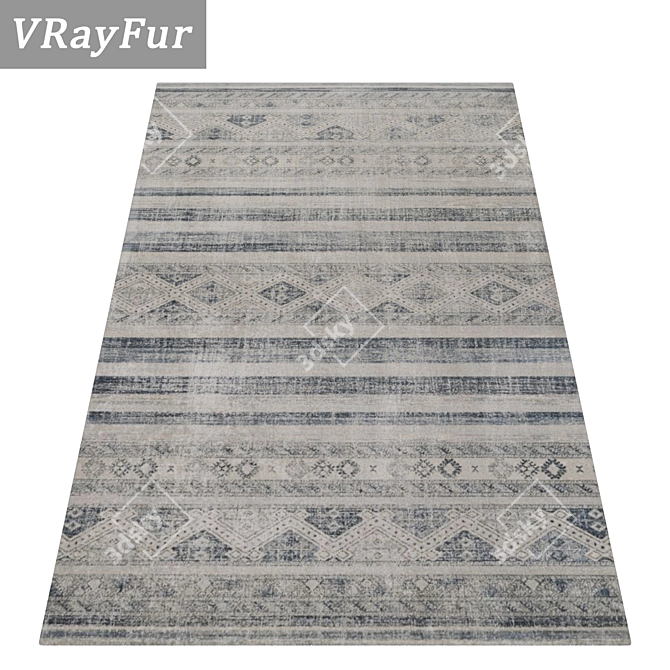 Luxury Carpet Set | High-Quality Textures 3D model image 2