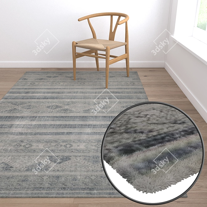Luxury Carpet Set | High-Quality Textures 3D model image 5
