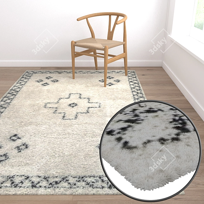 Luxury Carpet Set: Premium Quality Rugs 3D model image 5