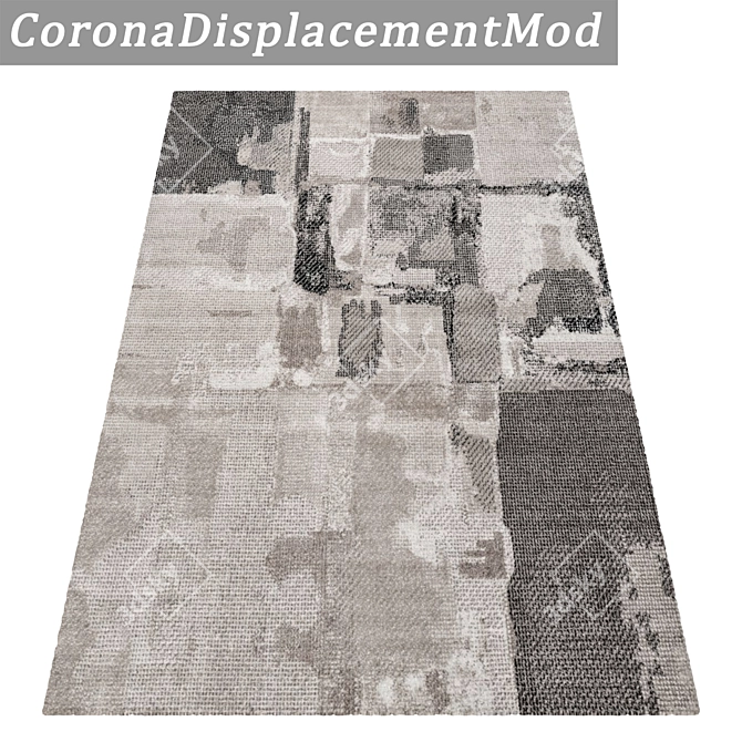 Premium Textured Carpet Set 3D model image 4