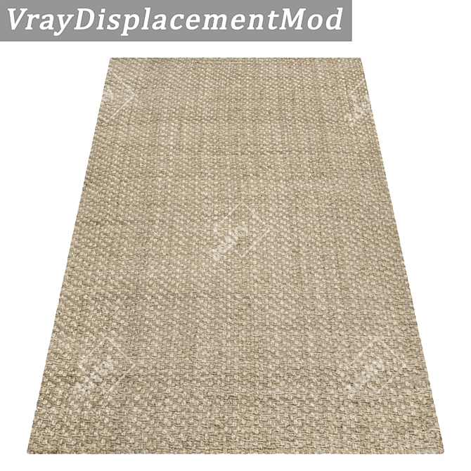 High-Quality 3-Piece Carpet Set 3D model image 3