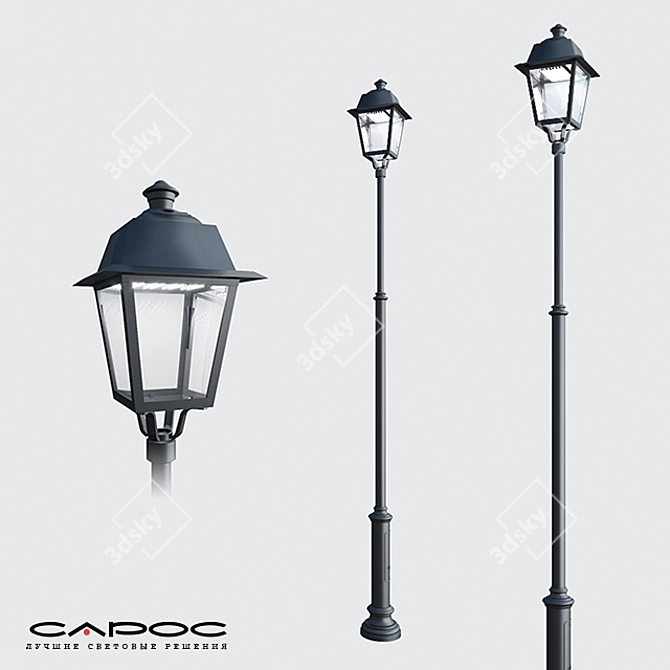 Arbat Classic Outdoor Lighting Pole 3D model image 2