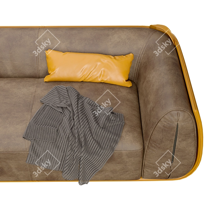 Elegant Bag-inspired Meir Sofa 3D model image 3