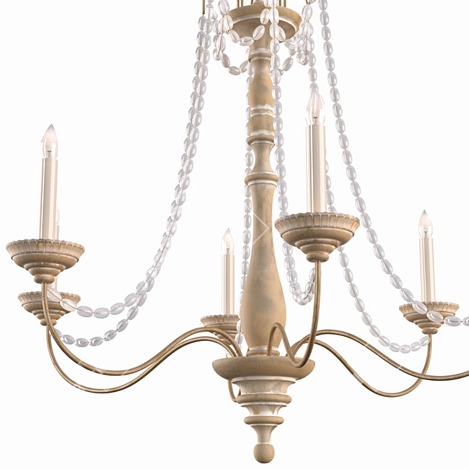 Elegant Flanders Chandelier: Timeless Beauty 3D model image 4