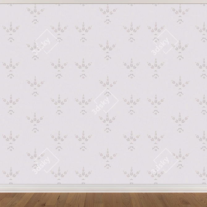 Seamless Wallpaper Set - 3 Colors 3D model image 4