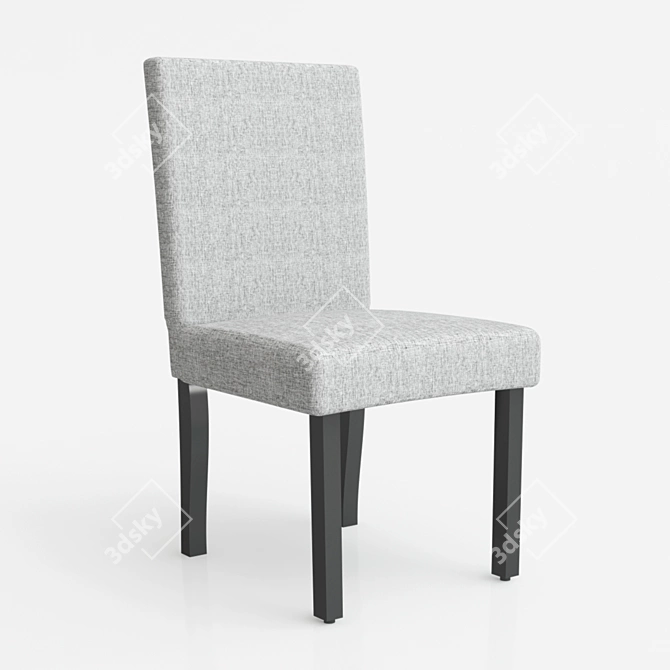 ComfortMax Wooden Frame Chair 3D model image 2