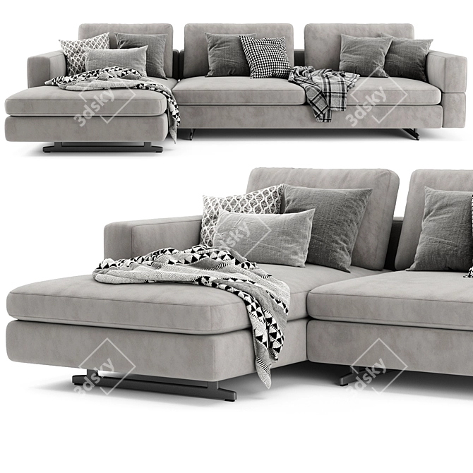 Timeless Comfort: Bonaldo Ever More Sofa 3D model image 2