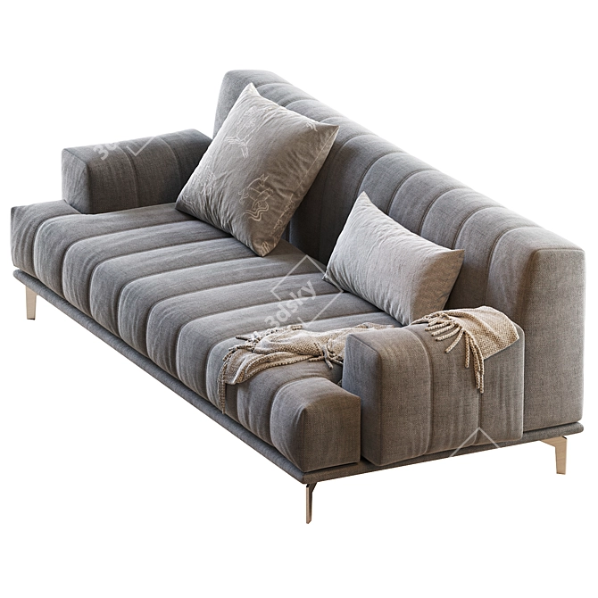 Chic Chloe Sofa - D. 100 x H. 82 3D model image 3