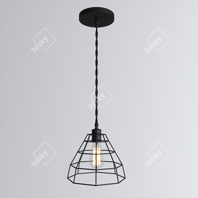 Elegant Vray Chandelier 3D model image 1