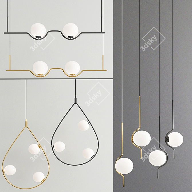 Collin Collection: Versatile & Stylish Lighting Solutions 3D model image 1