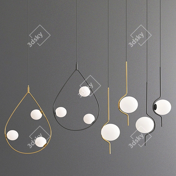 Collin Collection: Versatile & Stylish Lighting Solutions 3D model image 3