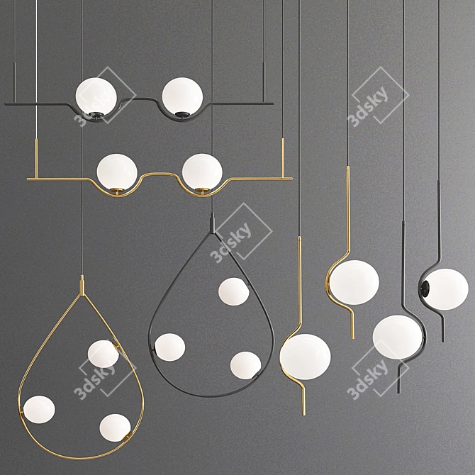 Collin Collection: Versatile & Stylish Lighting Solutions 3D model image 4