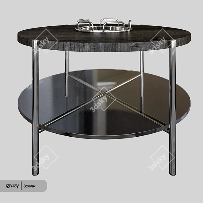 Sleek Wrought Studio Carrillo Coffee Table 3D model image 3