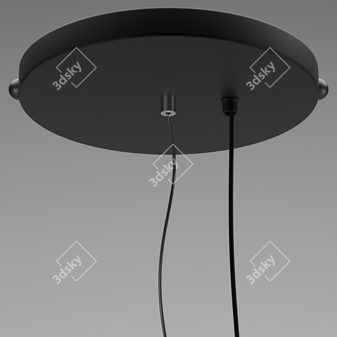 Modern White Pendant Light 3D model image 3