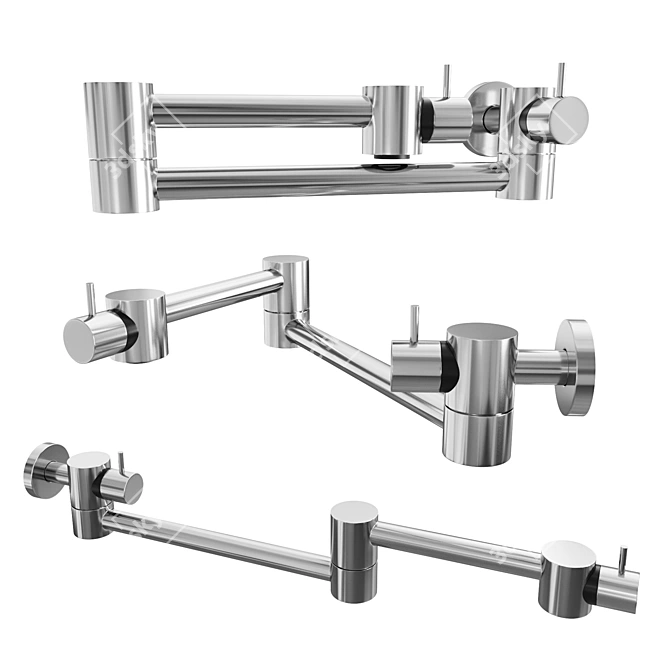 Stainless Steel Pot Filler 3D model image 1