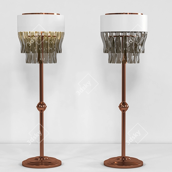 Sleek and Stylish Floor Lamp 3D model image 1