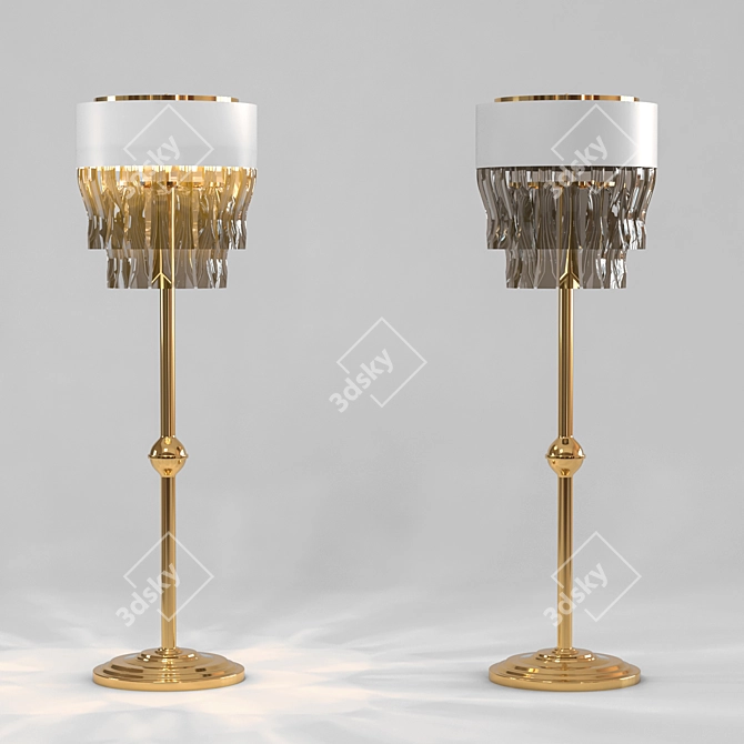 Sleek and Stylish Floor Lamp 3D model image 4