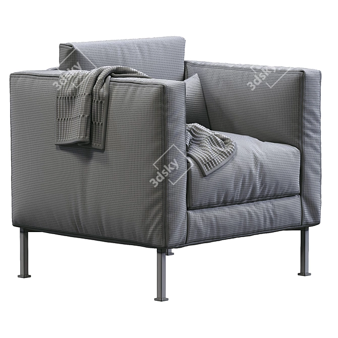 Box Armchair: Modern Design,
Comfort & Style 3D model image 5