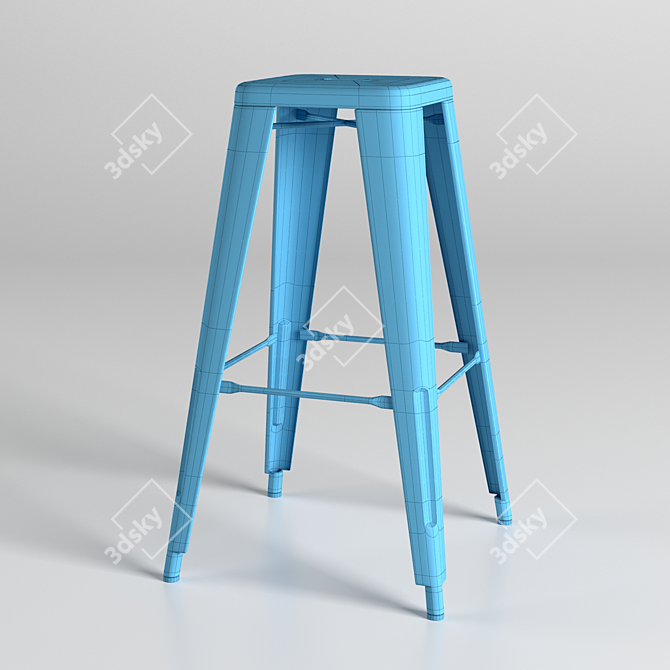 Tolixch Bar Stool: Sleek and Versatile 3D model image 4