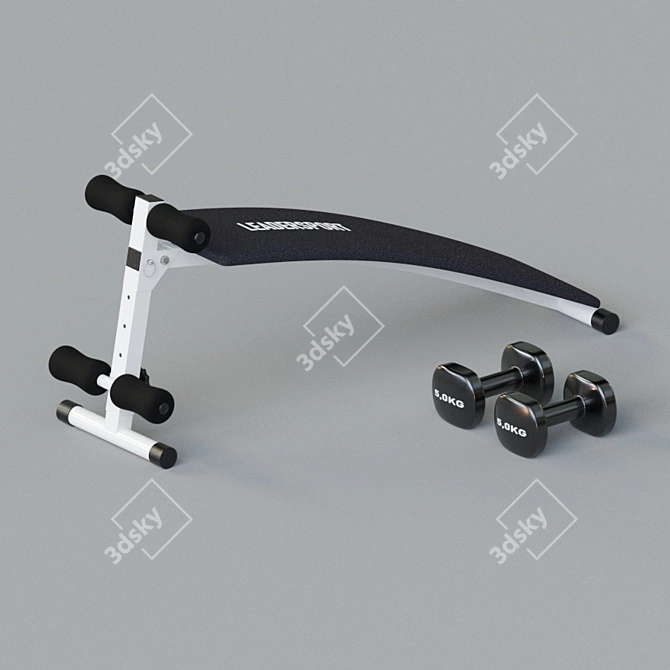 Home Sports Equipment Set 3D model image 2