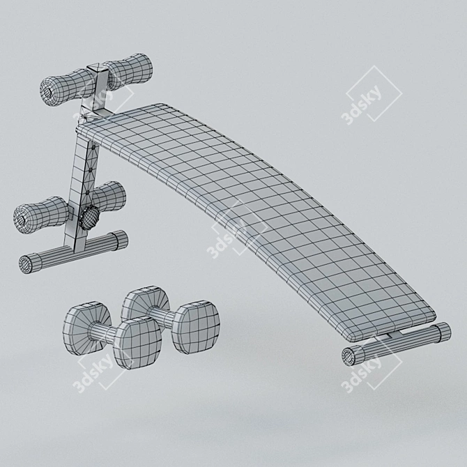 Home Sports Equipment Set 3D model image 5