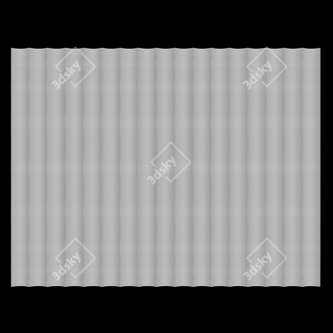 Modern 3D Wall Panel 3D model image 2