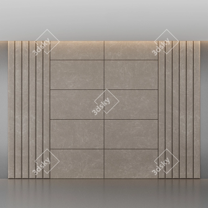 Minimalistic 3D Wall Panel 3D model image 1