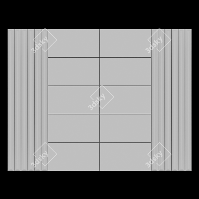 Minimalistic 3D Wall Panel 3D model image 2