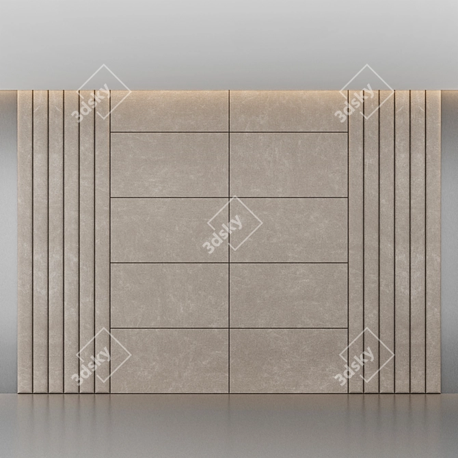 Minimalistic 3D Wall Panel 3D model image 3