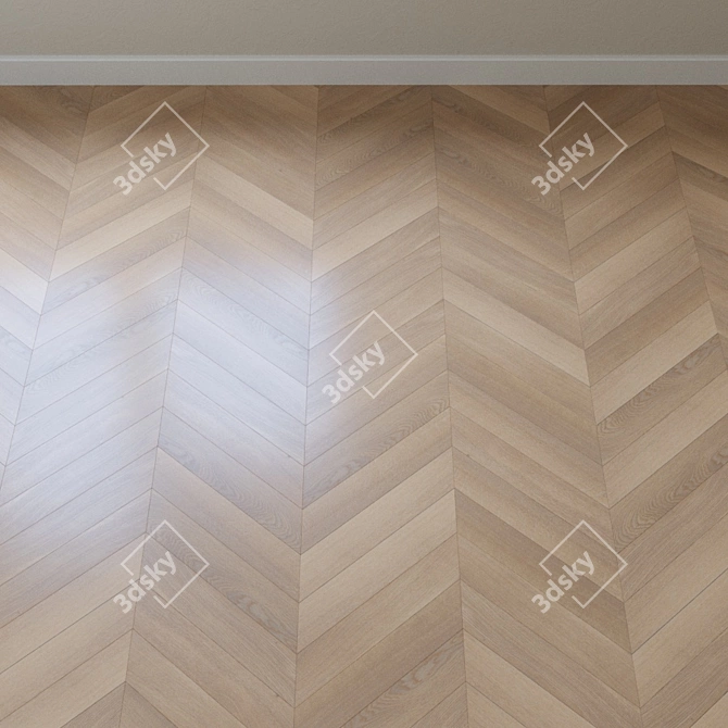 French Oak Parquet Board - Upofloor's Elegance 3D model image 4