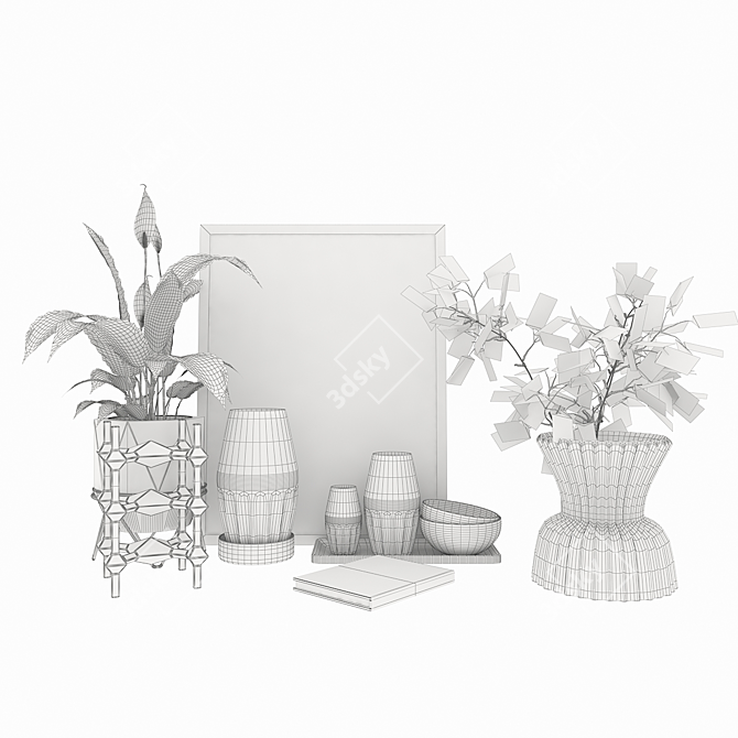 Elegant 6-Piece Decor Set 3D model image 8