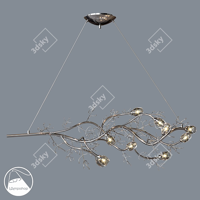 Branching Beauty Chandelier 3D model image 1