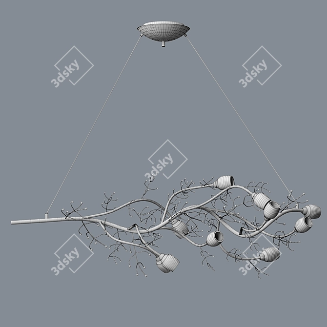 Branching Beauty Chandelier 3D model image 2