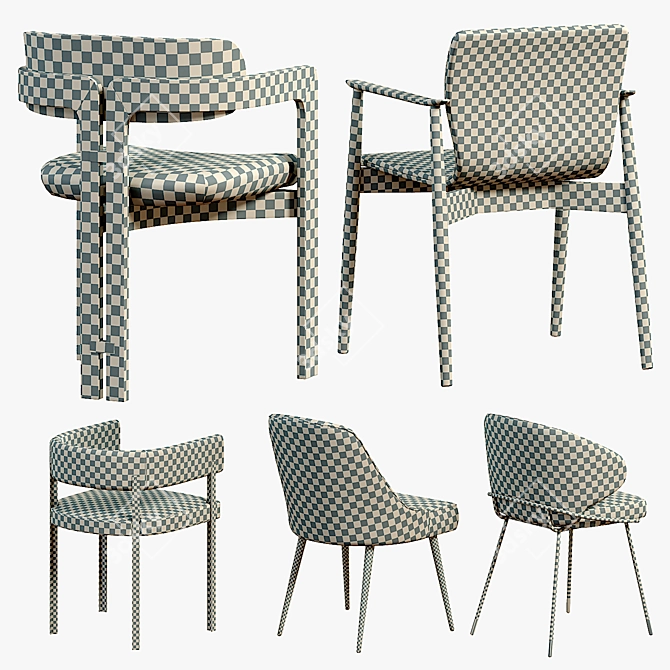 Butterfly Classic Dining Chairs: Mid-Century Elegance 3D model image 4