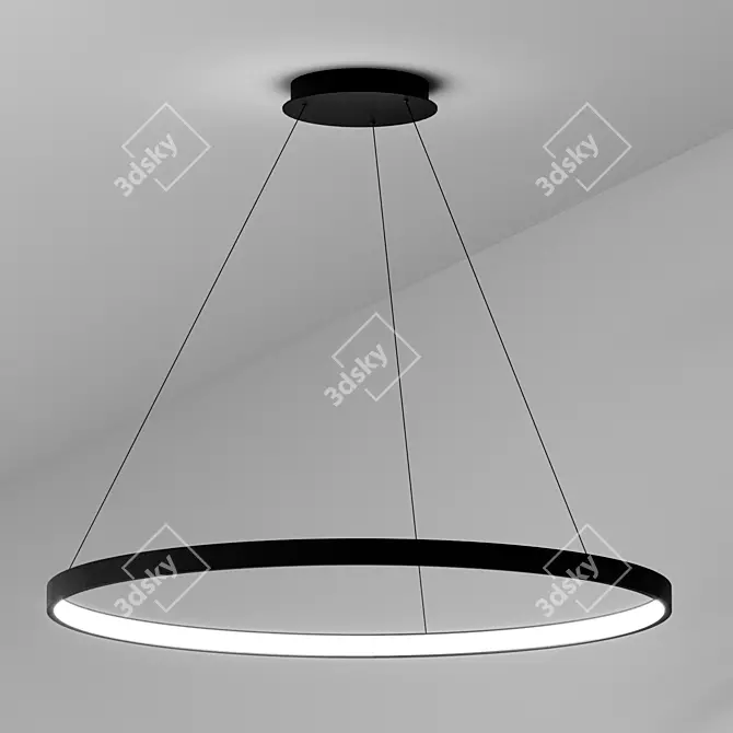 Title: ULIGHT Haloin Pendant Lamp (1 Ring) 3D model image 3