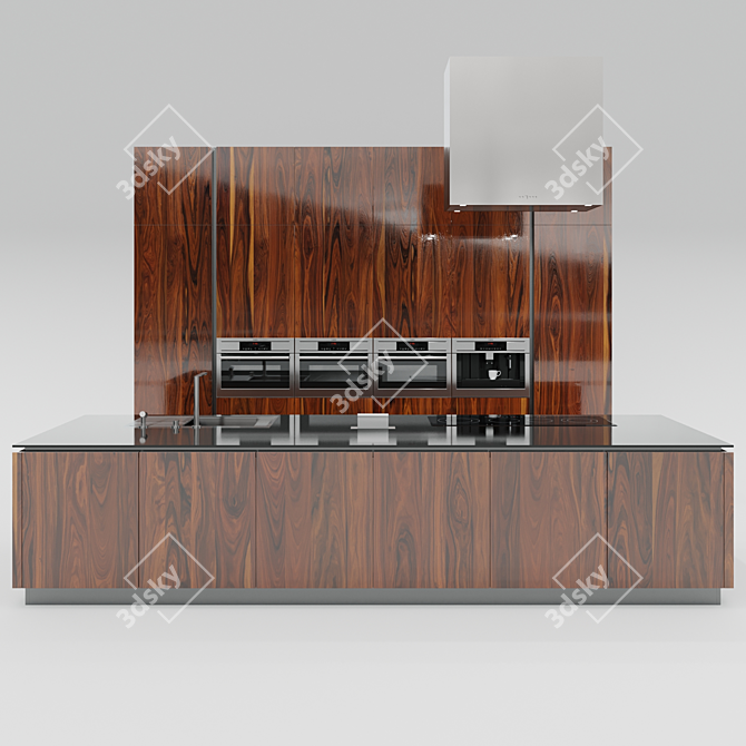 Art Deco Kitchen Set - Soul Wood 3D model image 1