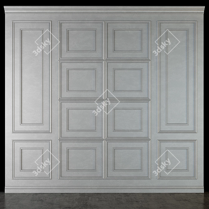 Artistic Wall Panel 085: Add Elegance to Your Space! 3D model image 3