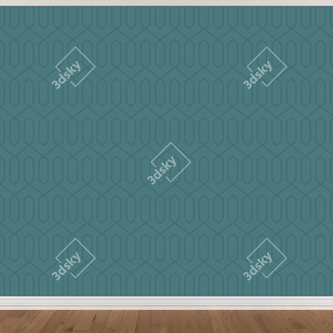 Seamless Wallpaper Set: 3 Colors & Textures 3D model image 2