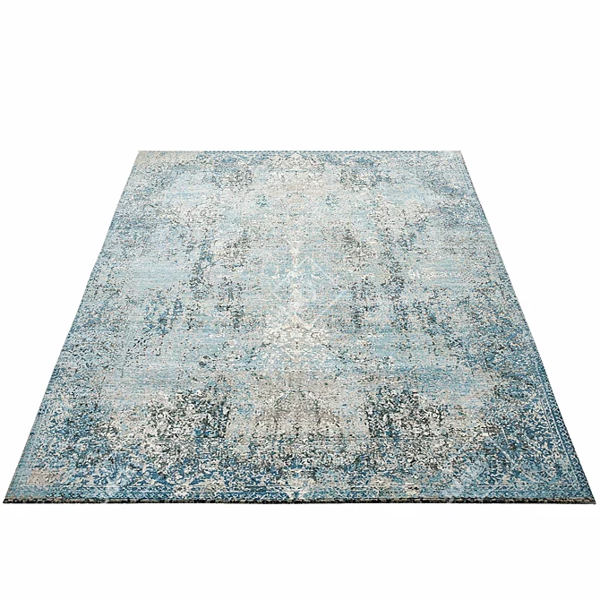 Luxury Allura Wool Rug 3D model image 2