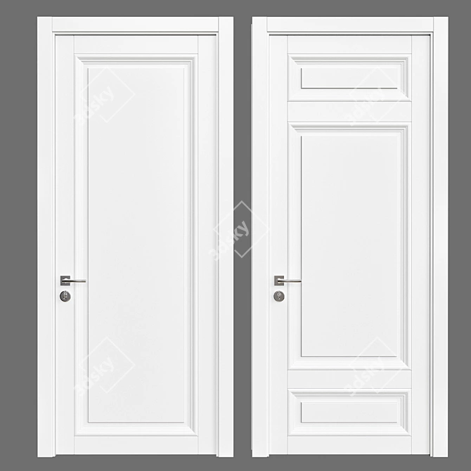 Elegant Entry: Door 31 3D model image 1